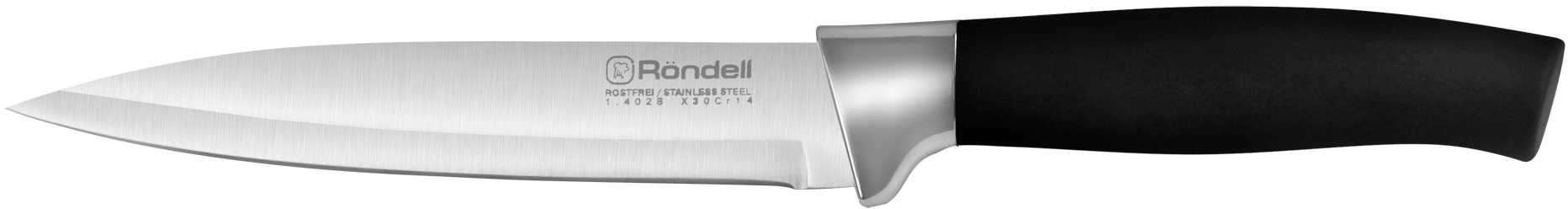Набор ножей кухон. Rondell Stolz RD-1772 компл.:4предм. разд.дос. черный блистер — миниатюра 4