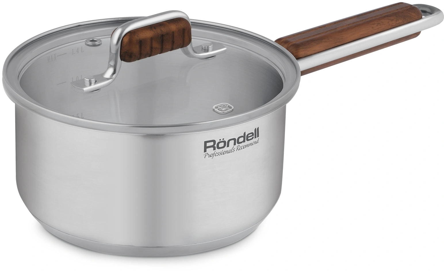 Ковш Rondell Fjord RDS-1790 1.4л. d=16см (с крышкой) стальной — миниатюра 5