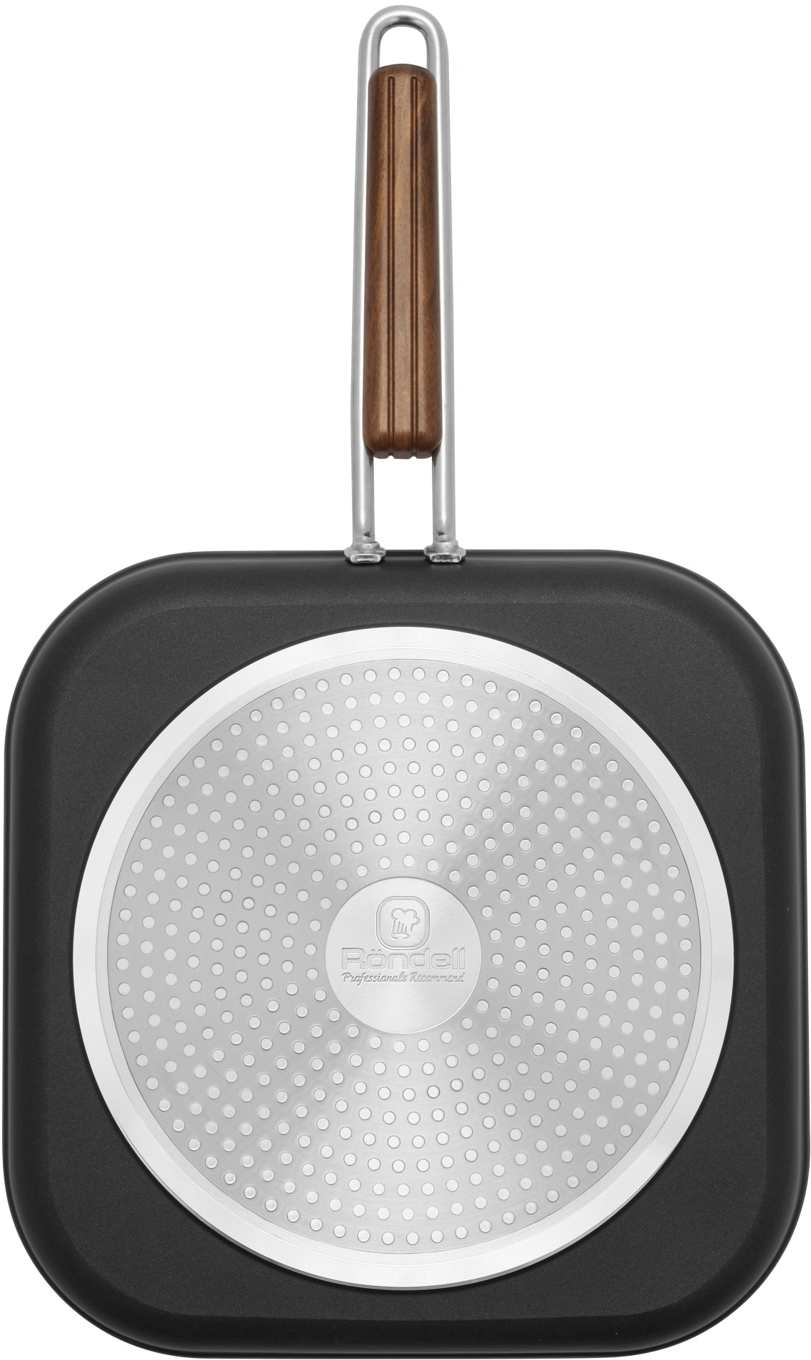 Сковорода-гриль Rondell Fjord RDA-1798 квадратная 26см покрытие: Xylan Plus ручка несъемная (без крышки) черный — миниатюра 5