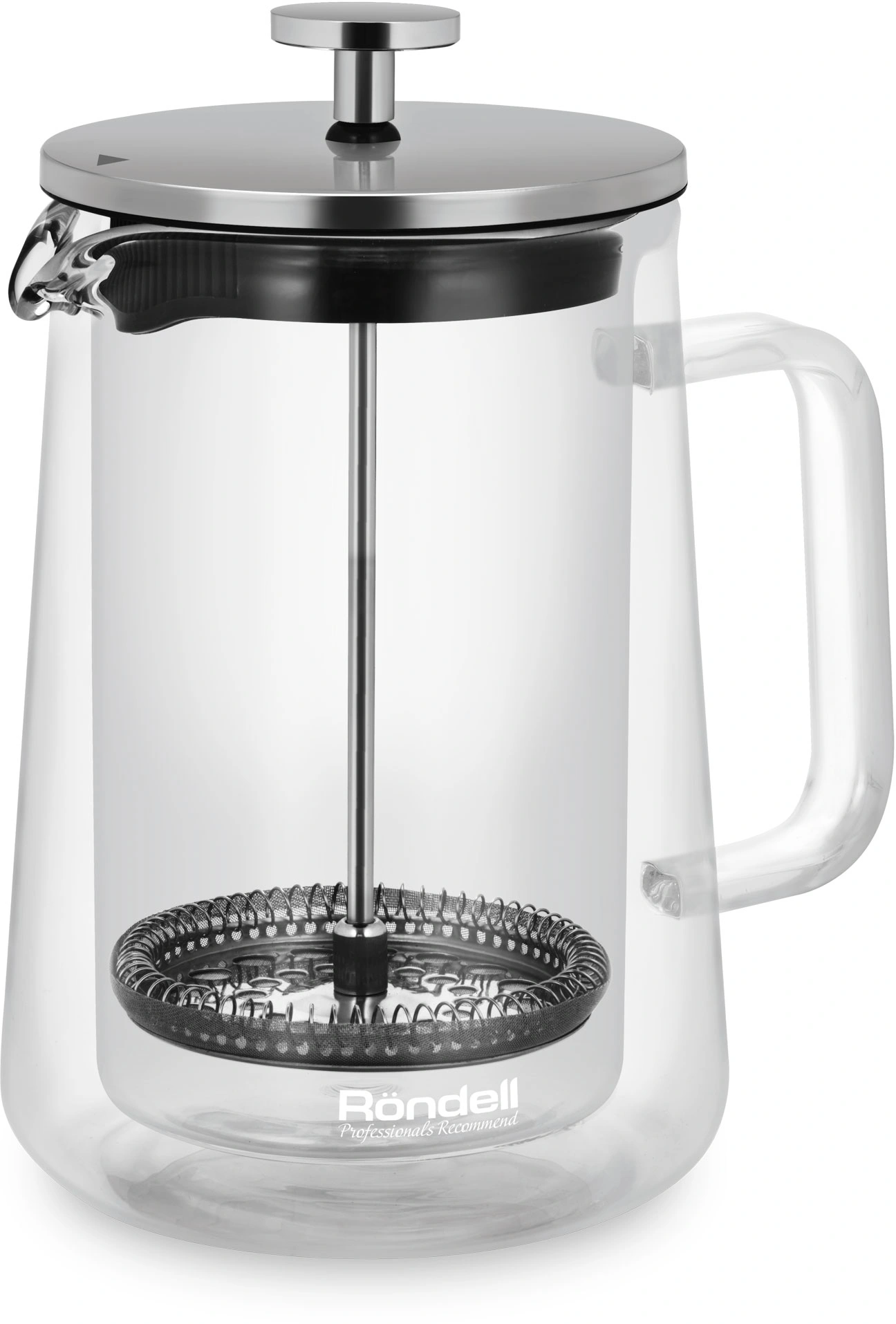 Френч-пресс Rondell Eletto RDS-1823 0.6л прозрачный — миниатюра 2