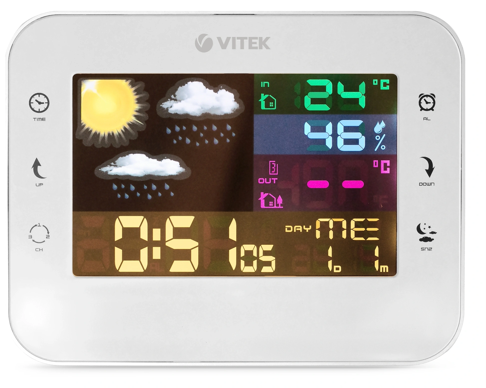 Погодная станция Vitek VT-6412 черный — миниатюра 2