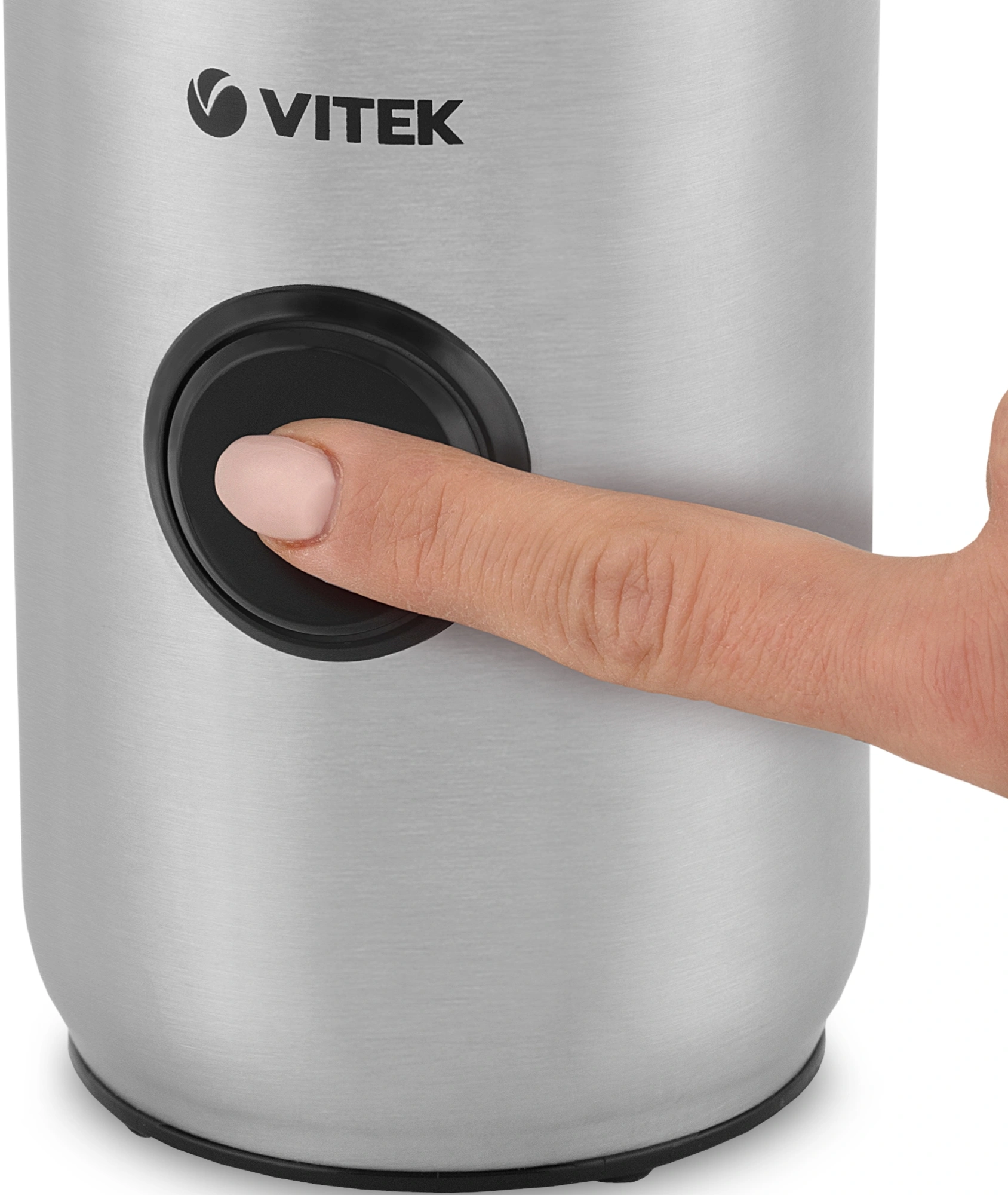 Кофемолка Vitek VT-7123 150Вт сист.помол.:ротац.нож вместим.:50гр стальной — миниатюра 2