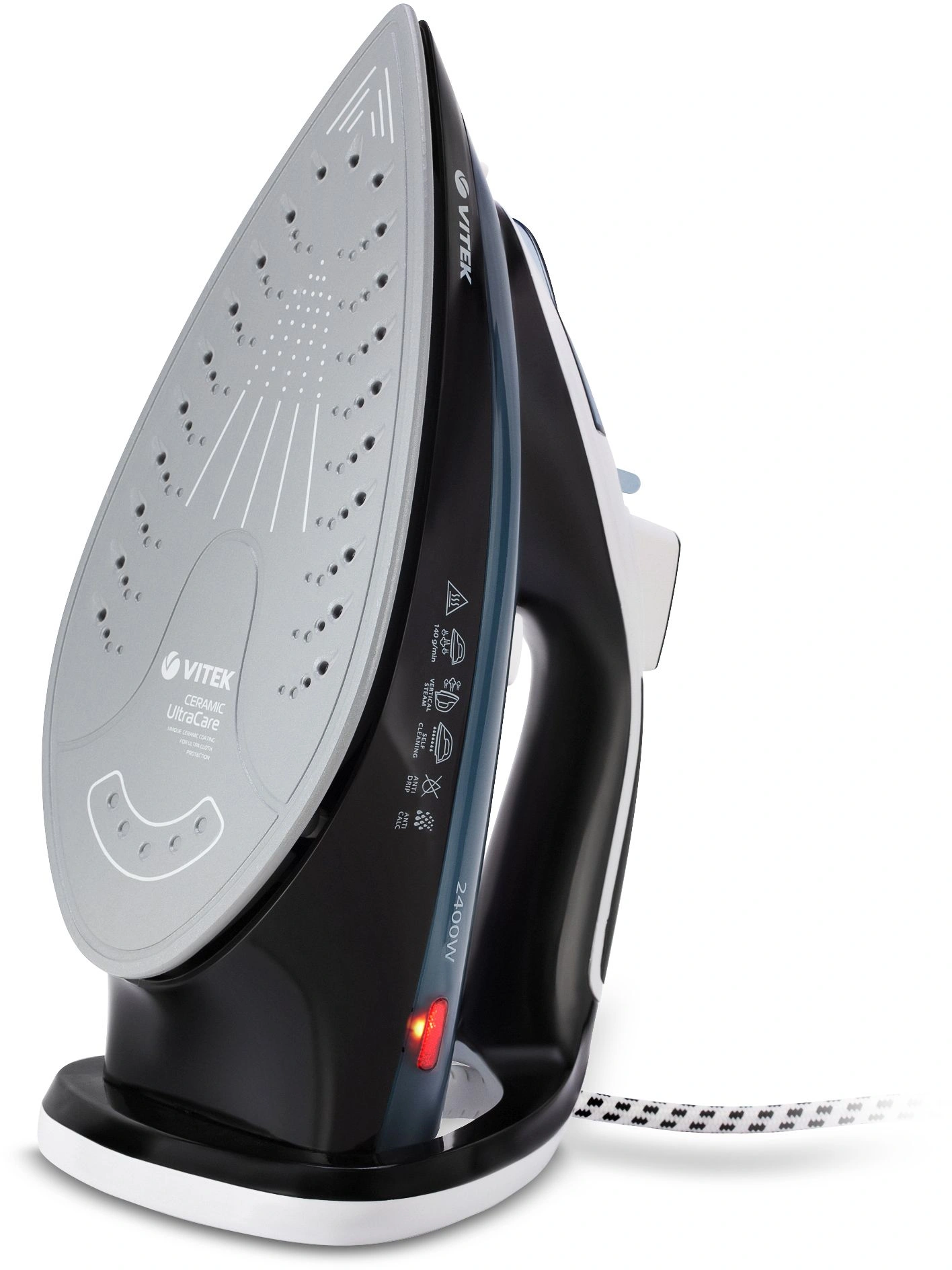 Утюг Vitek VT-8304 2400Вт черный/белый/синий — миниатюра 4