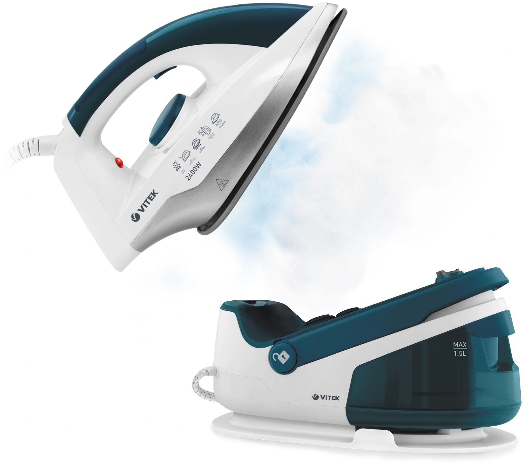 Парогенератор Vitek VT-2830 2400Вт белый — миниатюра 4