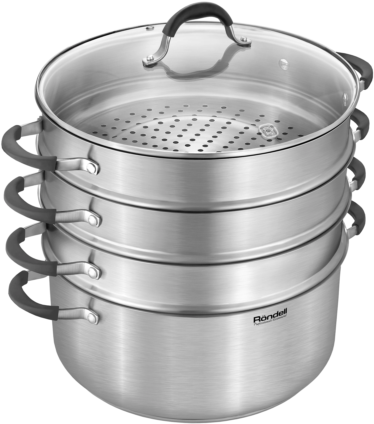 Кастрюля-пароварка Rondell RDS-1815 30.4л. d=32см (с крышкой) стальной — миниатюра 14