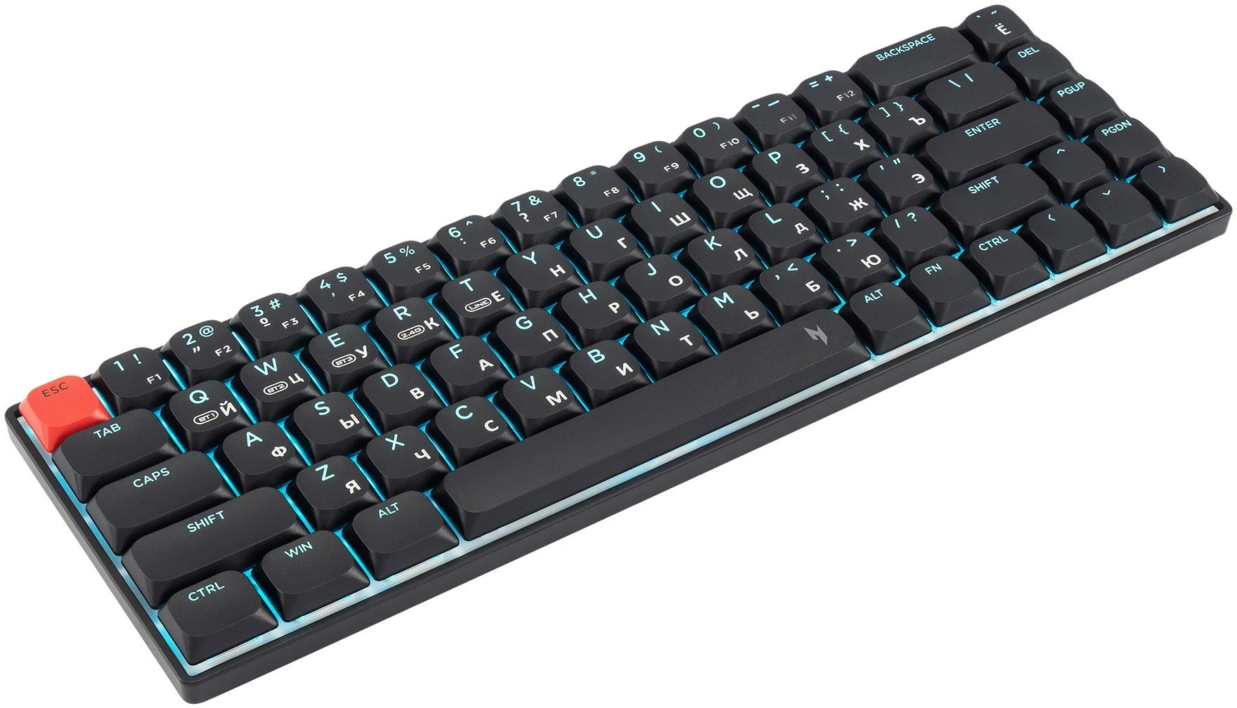Клавиатура Acer OKR400 механическая черный USB беспроводная BT/Radio Multimedia for gamer LED (ZL.KBDEE.01A) кабель 1.5м — миниатюра 7