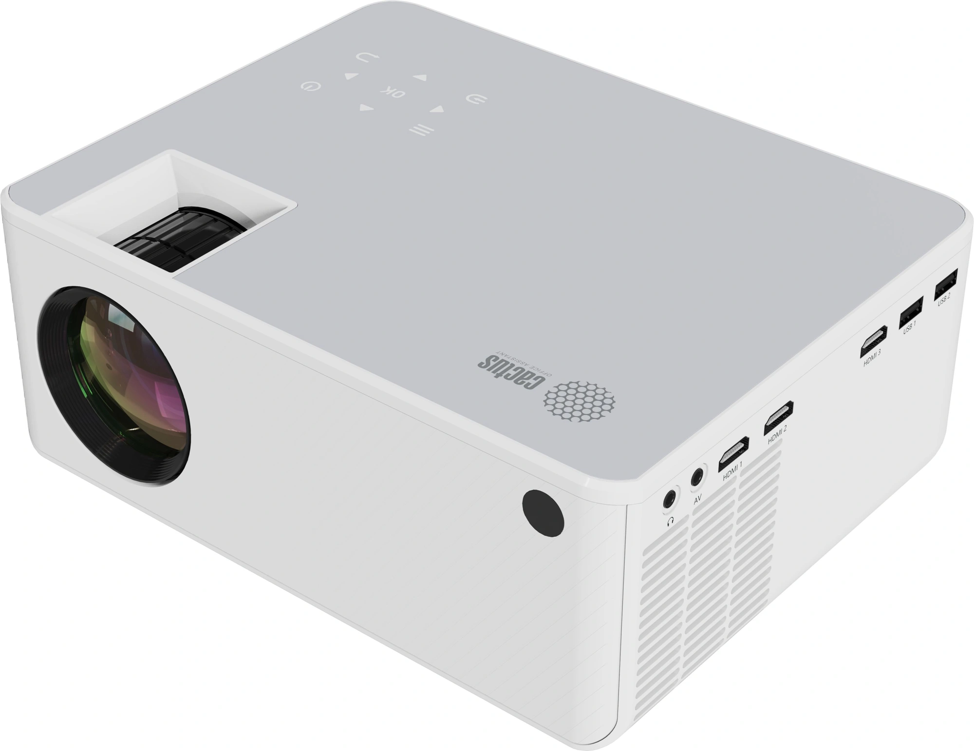 Проектор Cactus CS-PRM.04WT.WUXGA-A LCD 6400Lm LS 400Lm ANSI (1920x1080) 2000:1 ресурс лампы:50000часов 2xUSB typeA 3xHDMI 2.5кг — миниатюра 2