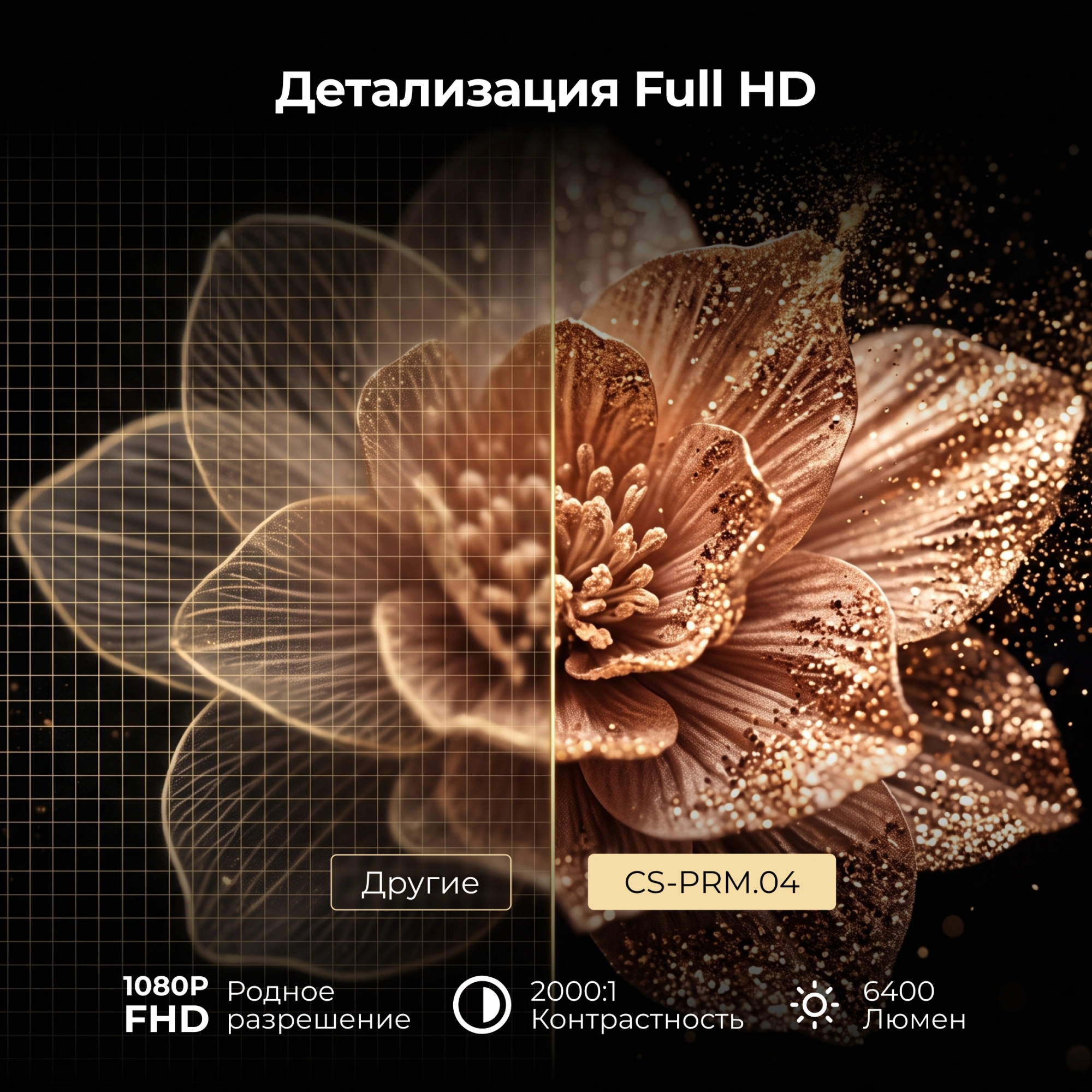 Проектор Cactus CS-PRM.04WT.WUXGA-A LCD 6400Lm LS 400Lm ANSI (1920x1080) 2000:1 ресурс лампы:50000часов 2xUSB typeA 3xHDMI 2.5кг — миниатюра 10
