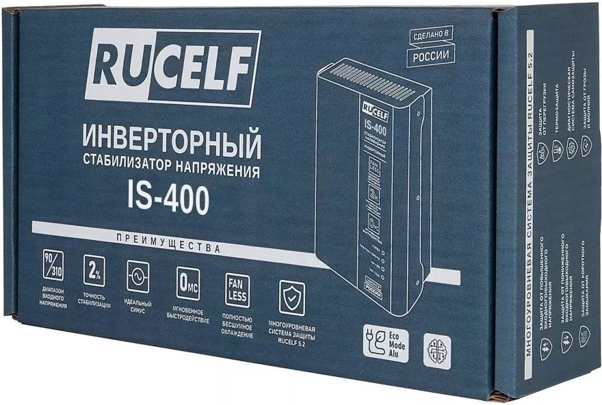 Стабилизатор напряжения Rucelf IS-400 0.4кВА однофазный белый — миниатюра 4