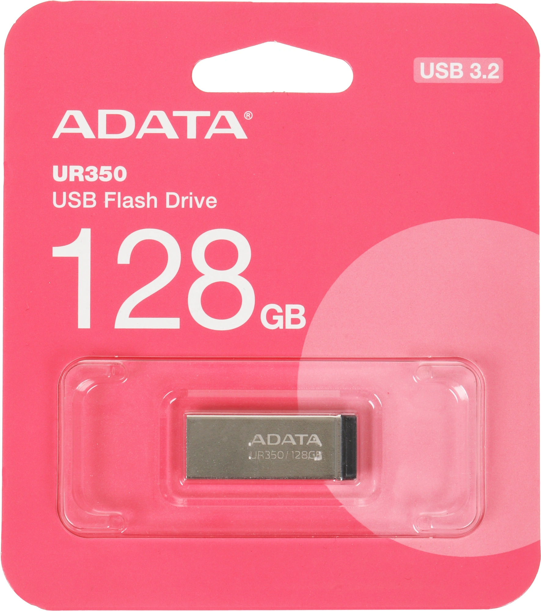 Флеш Диск A-Data 128GB UR350 UR350-128G-RSR/BK USB3.2 серебристый/черный — миниатюра 4