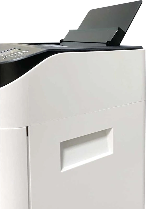 Шредер Office Kit SA150M (1,9х15) белый/черный с автоподачей (секр.P-5) фрагменты 8лист. 22лтр. скобы — миниатюра 8