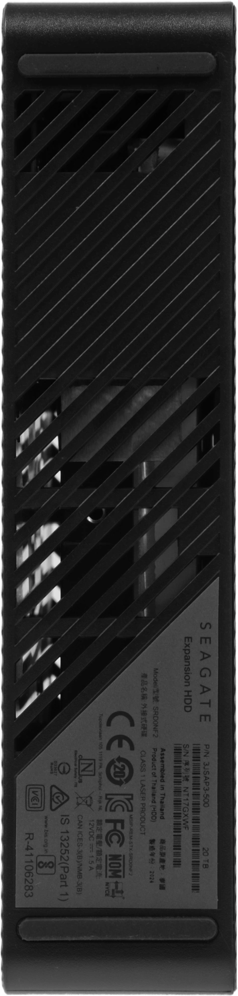 Жесткий диск Seagate USB3.0 20TB STKP20000400 Expansion 3.5" черный — миниатюра 5