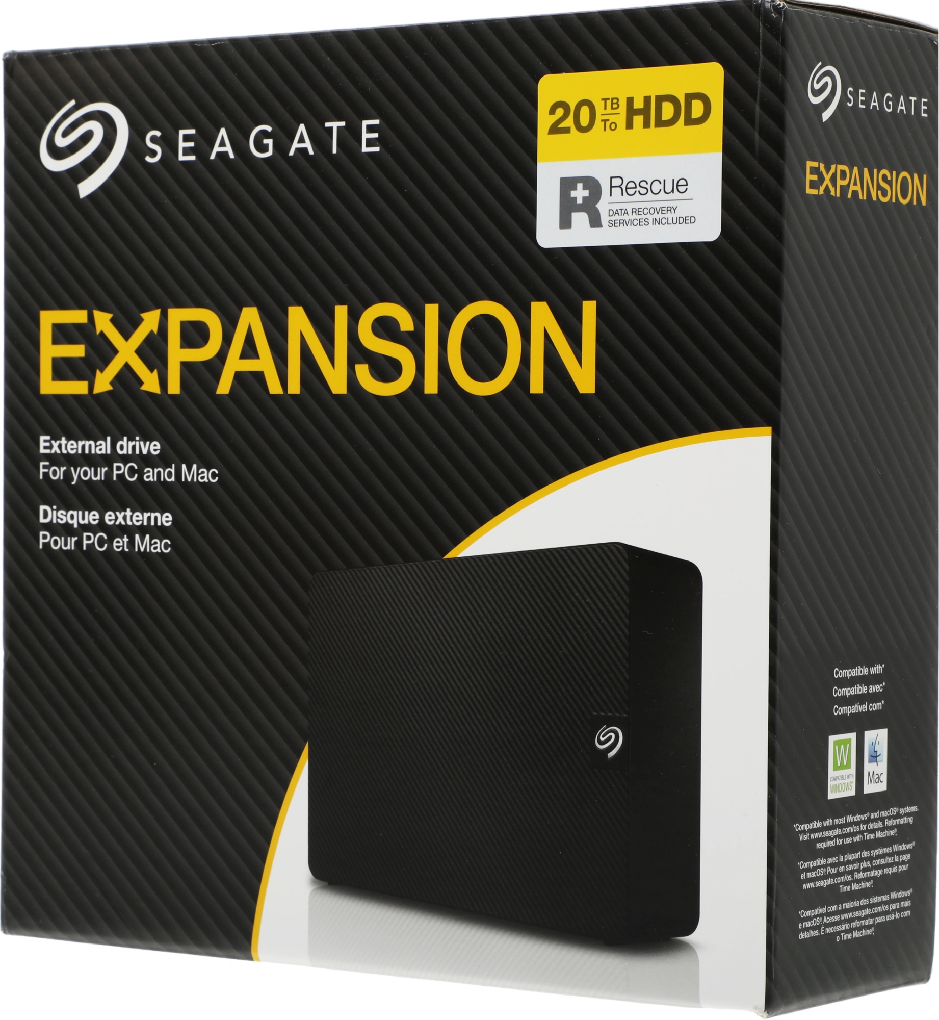 Жесткий диск Seagate USB3.0 20TB STKP20000400 Expansion 3.5" черный — миниатюра 6