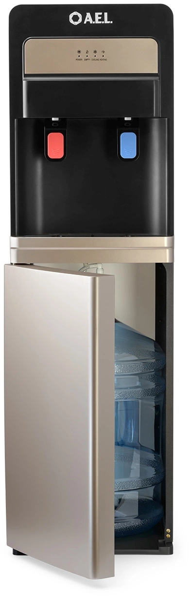 Кулер AEL LD-AEL-805a напольный электронный черный/золотистый — миниатюра 2