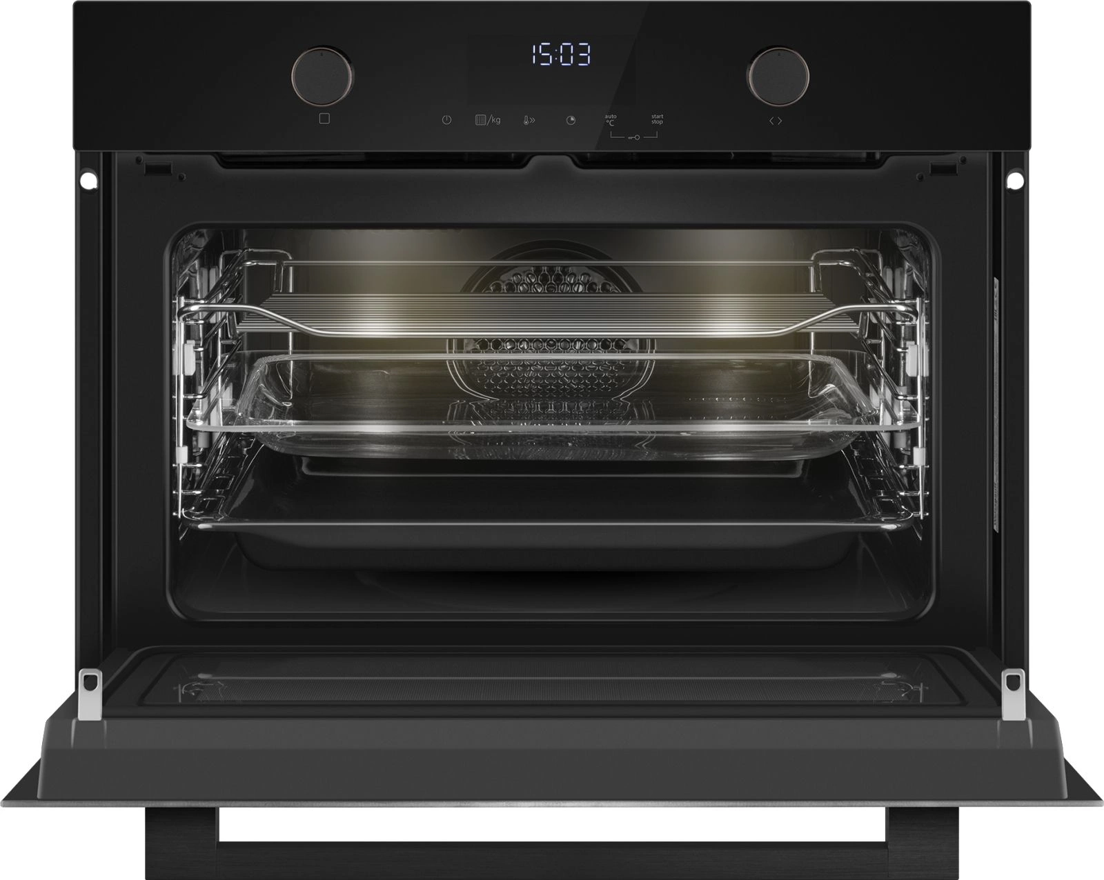 Духовой шкаф Электрический Weissgauff OE 4551 DB Black Edition черный — миниатюра 9