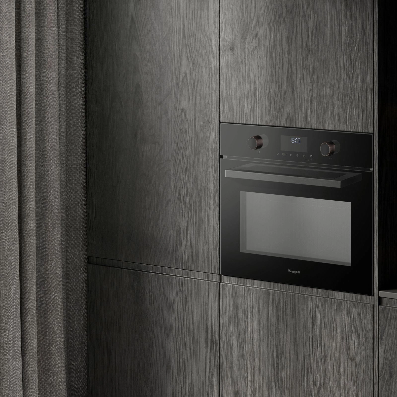 Духовой шкаф Электрический Weissgauff OE 4551 DB Black Edition черный — миниатюра 16