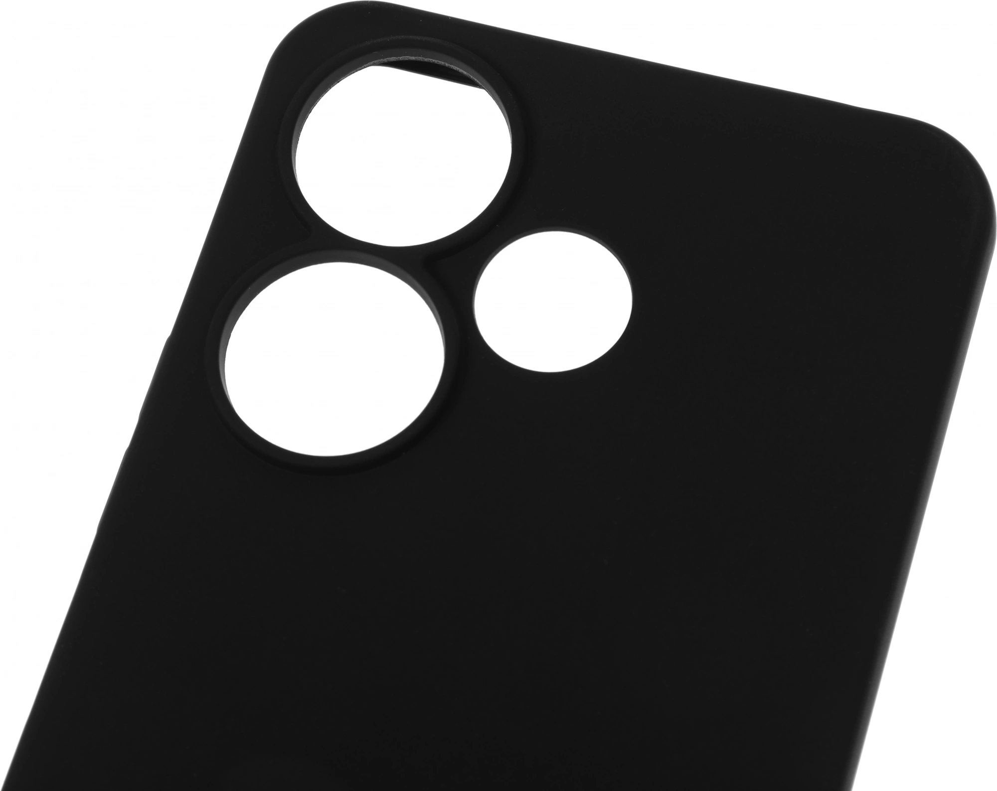 Чехол (клип-кейс) BoraSCO для Xiaomi Redmi 13 Silicone Case черный (73408) — миниатюра 6
