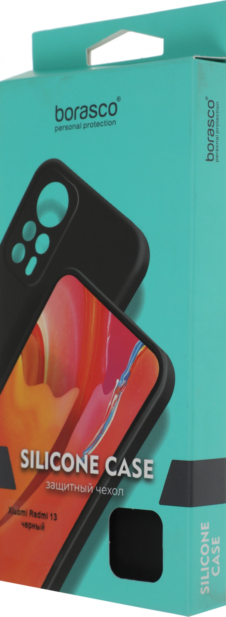 Чехол (клип-кейс) BoraSCO для Xiaomi Redmi 13 Silicone Case черный (73408) — миниатюра 7