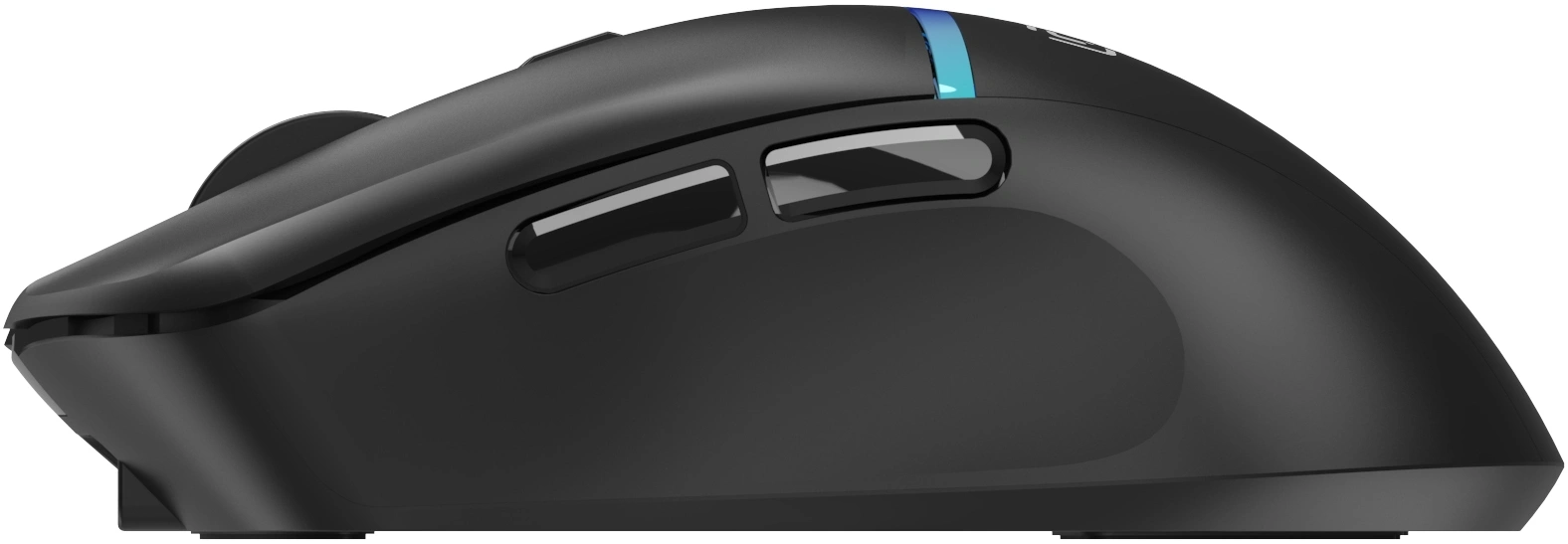 Мышь Оклик 775GW черный оптическая 5000dpi беспров. BT/Radio USB/USB-C 6but — миниатюра 3
