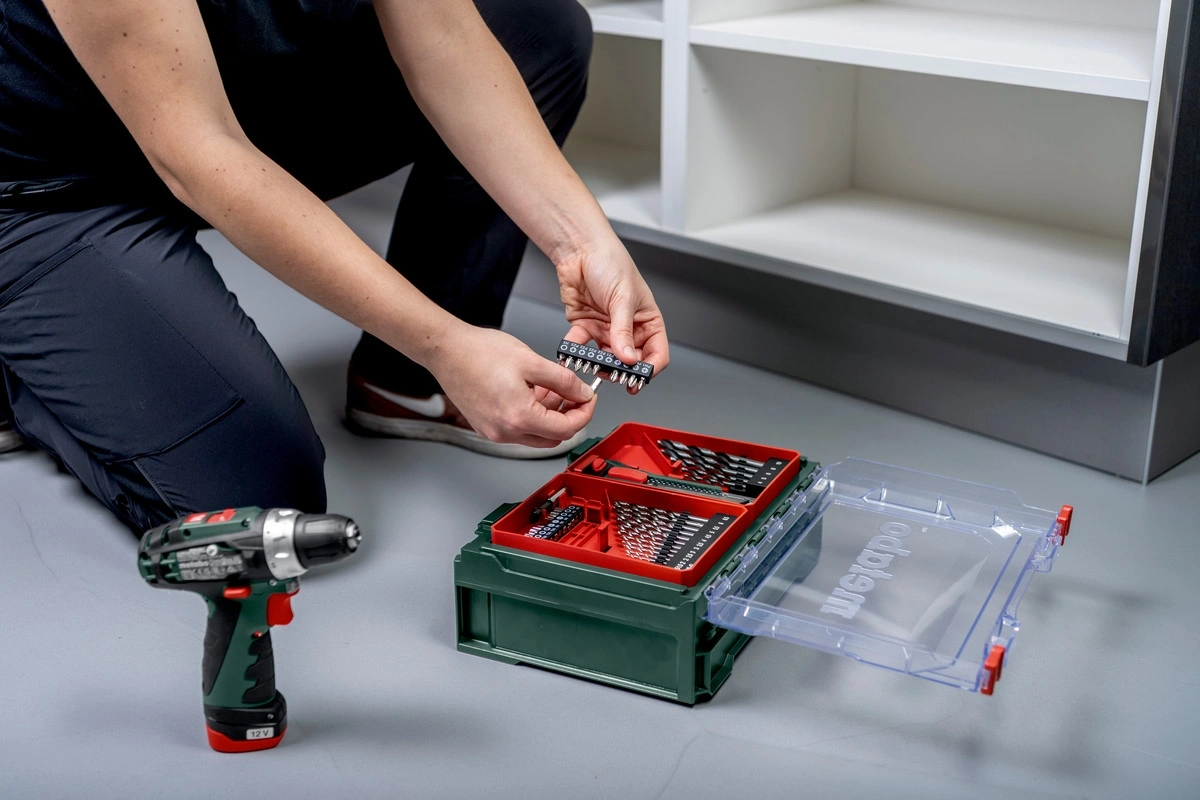 Дрель-шуруповерт Metabo Powermaxx BS Basic Set аккум. патрон:быстрозажимной (кейс в комплекте) (600080710) — миниатюра 8