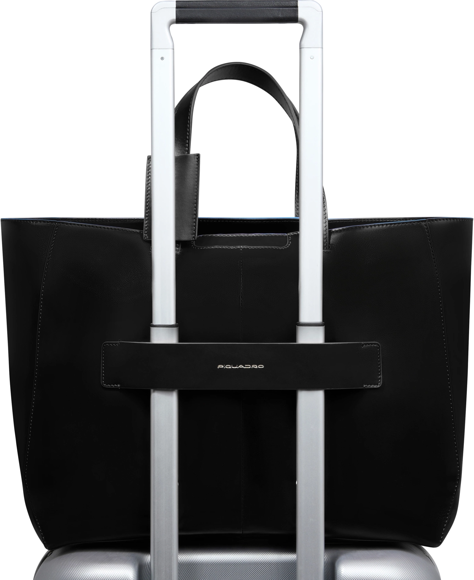 Деловая сумка женская Piquadro Blue Square BD6680B2/N с отделением для ноутбука 15.6" черная натур.кожа — миниатюра 3