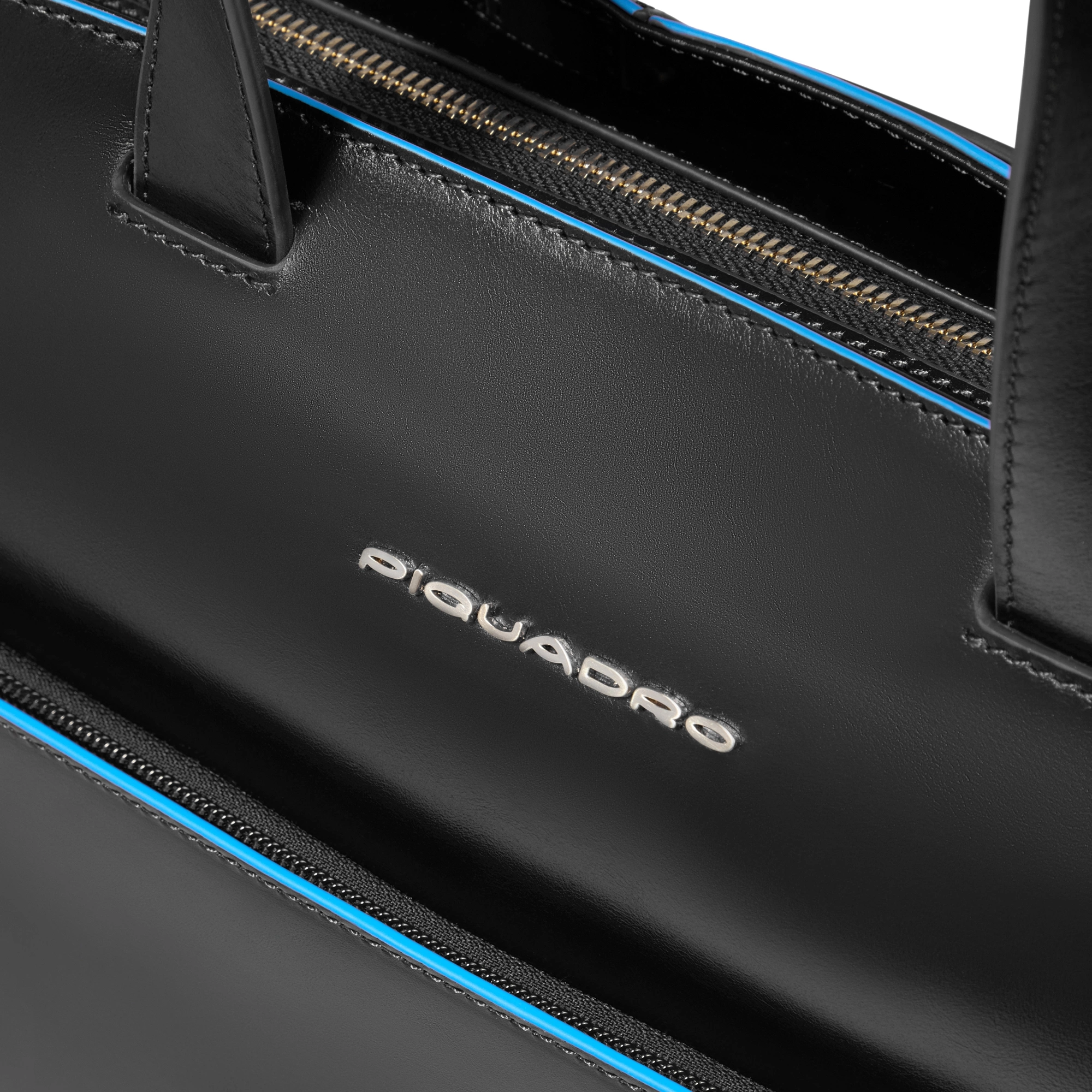 Деловая сумка женская Piquadro Blue Square BD6680B2/N с отделением для ноутбука 15.6" черная натур.кожа — миниатюра 5