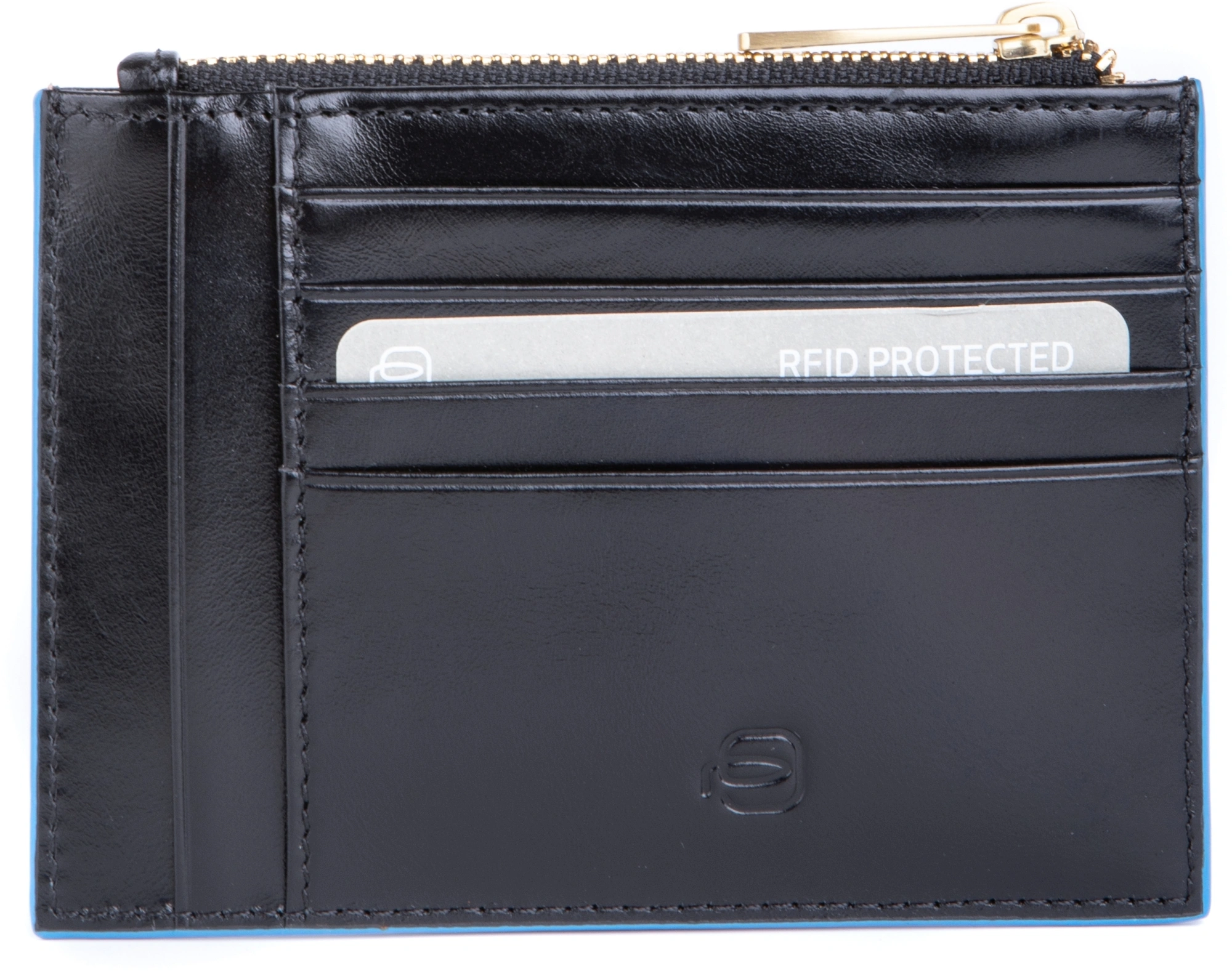Чехол для кредитных карт Piquadro Blue Square PP6659B2R/N черный натур.кожа — миниатюра 4