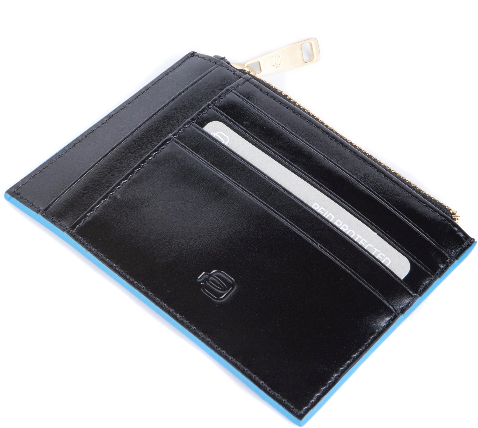 Чехол для кредитных карт Piquadro Blue Square PP6659B2R/N черный натур.кожа — миниатюра 9