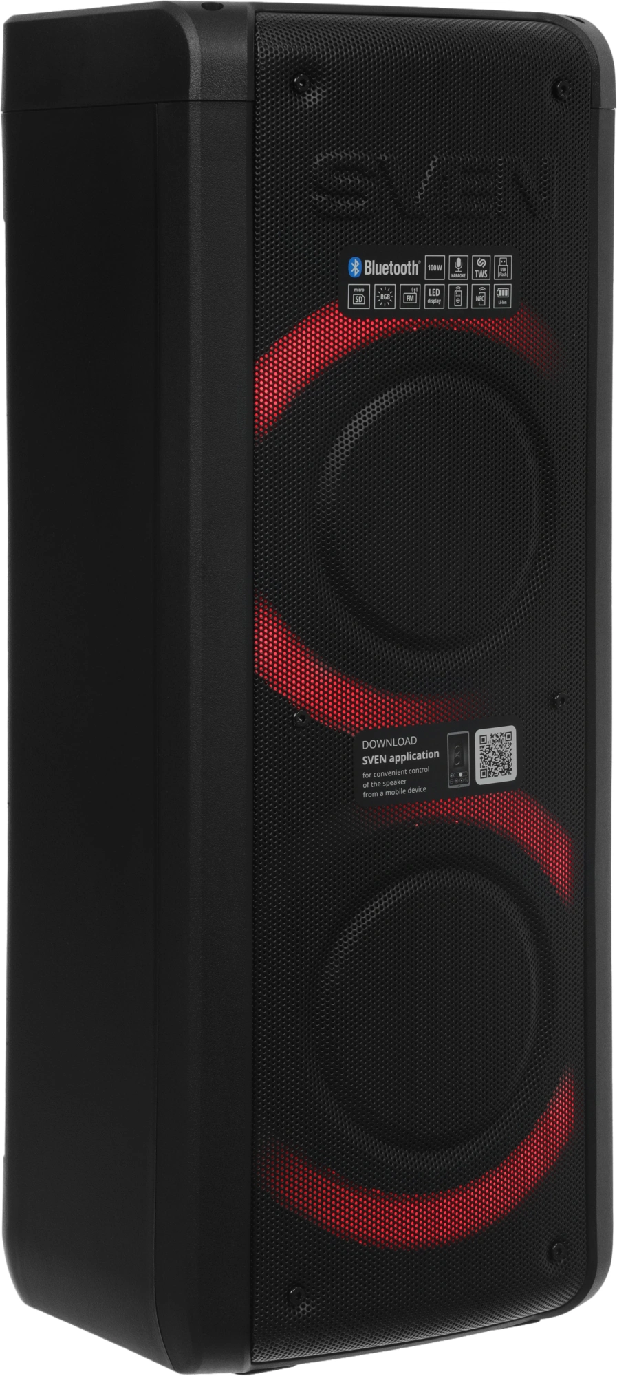 Колонка порт. Sven АС PS-710 черный 100W 1.0 BT/3.5Jack 10м 4400mAh — миниатюра 16
