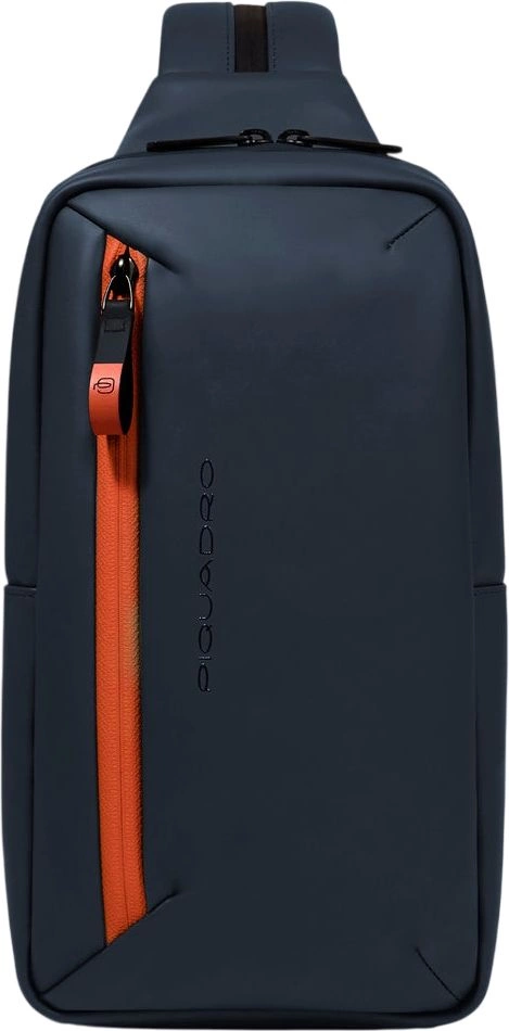 Рюкзак слинг Piquadro Corner 2.0 CA6466C2OW/BLU синий полиэстер — миниатюра 4