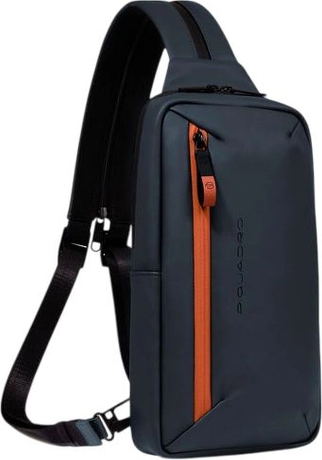 Рюкзак слинг Piquadro Corner 2.0 CA6466C2OW/BLU синий полиэстер — миниатюра 3