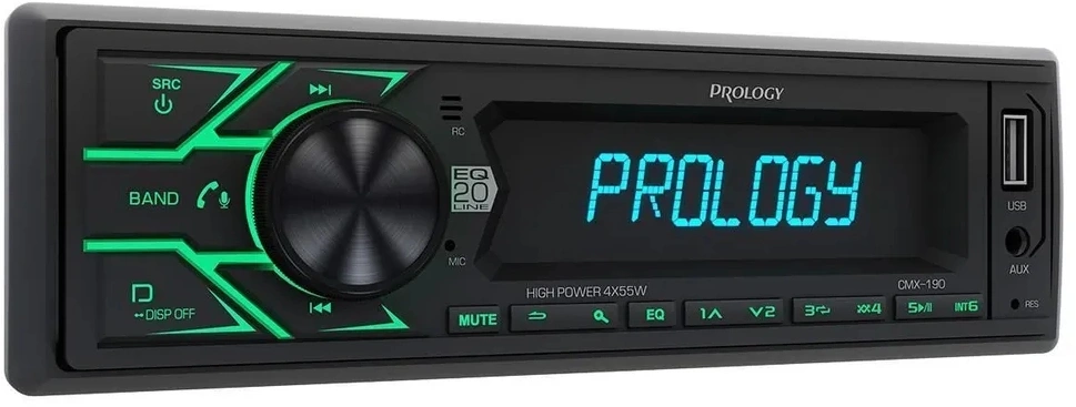 Автомагнитола Prology CMX-190 1DIN 4x55Вт v4.2 AUX 1 ПДУ (PRCMX190) — миниатюра 11