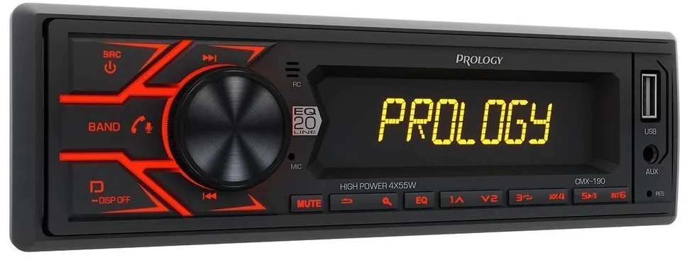 Автомагнитола Prology CMX-190 1DIN 4x55Вт v4.2 AUX 1 ПДУ (PRCMX190) — миниатюра 12