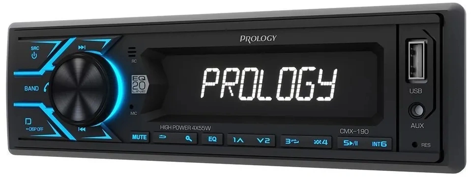 Автомагнитола Prology CMX-190 1DIN 4x55Вт v4.2 AUX 1 ПДУ (PRCMX190) — миниатюра 13