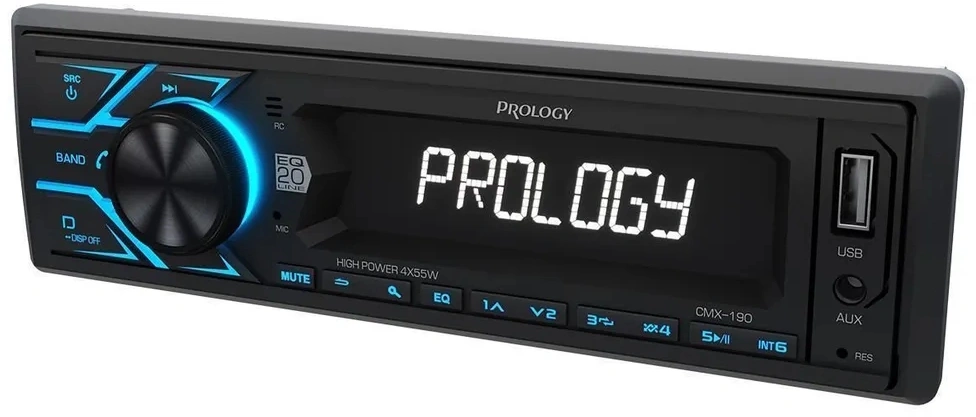 Автомагнитола Prology CMX-190 1DIN 4x55Вт v4.2 AUX 1 ПДУ (PRCMX190) — миниатюра 14