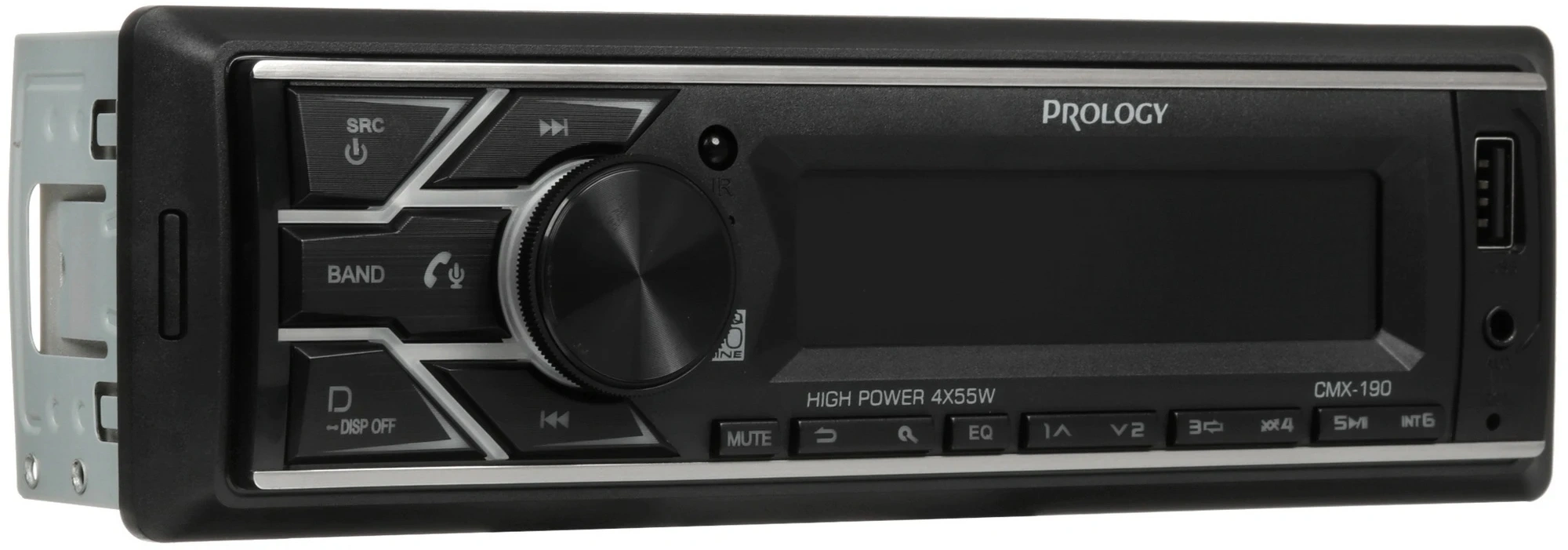 Автомагнитола Prology CMX-190 1DIN 4x55Вт v4.2 AUX 1 ПДУ (PRCMX190) — миниатюра 2