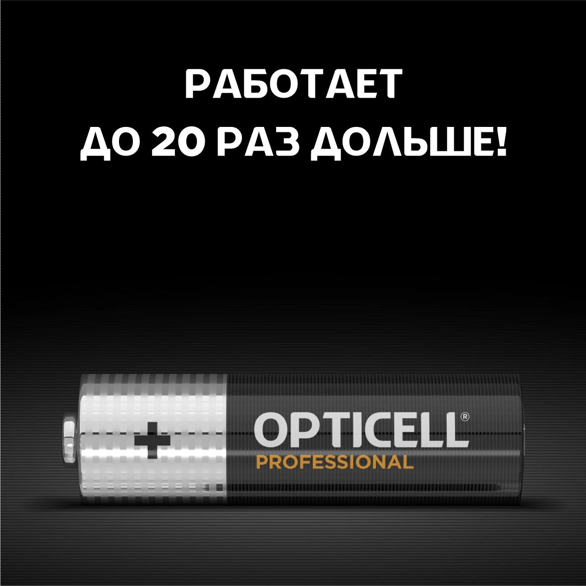 Батарея Opticell Professional LR6 AA (4шт) блистер — миниатюра 5