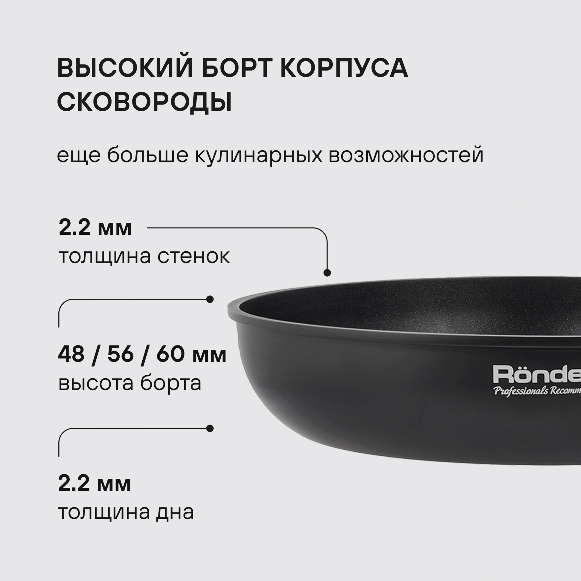 Набор сковород Rondell Aster RDA-1835 4 предмета — миниатюра 8