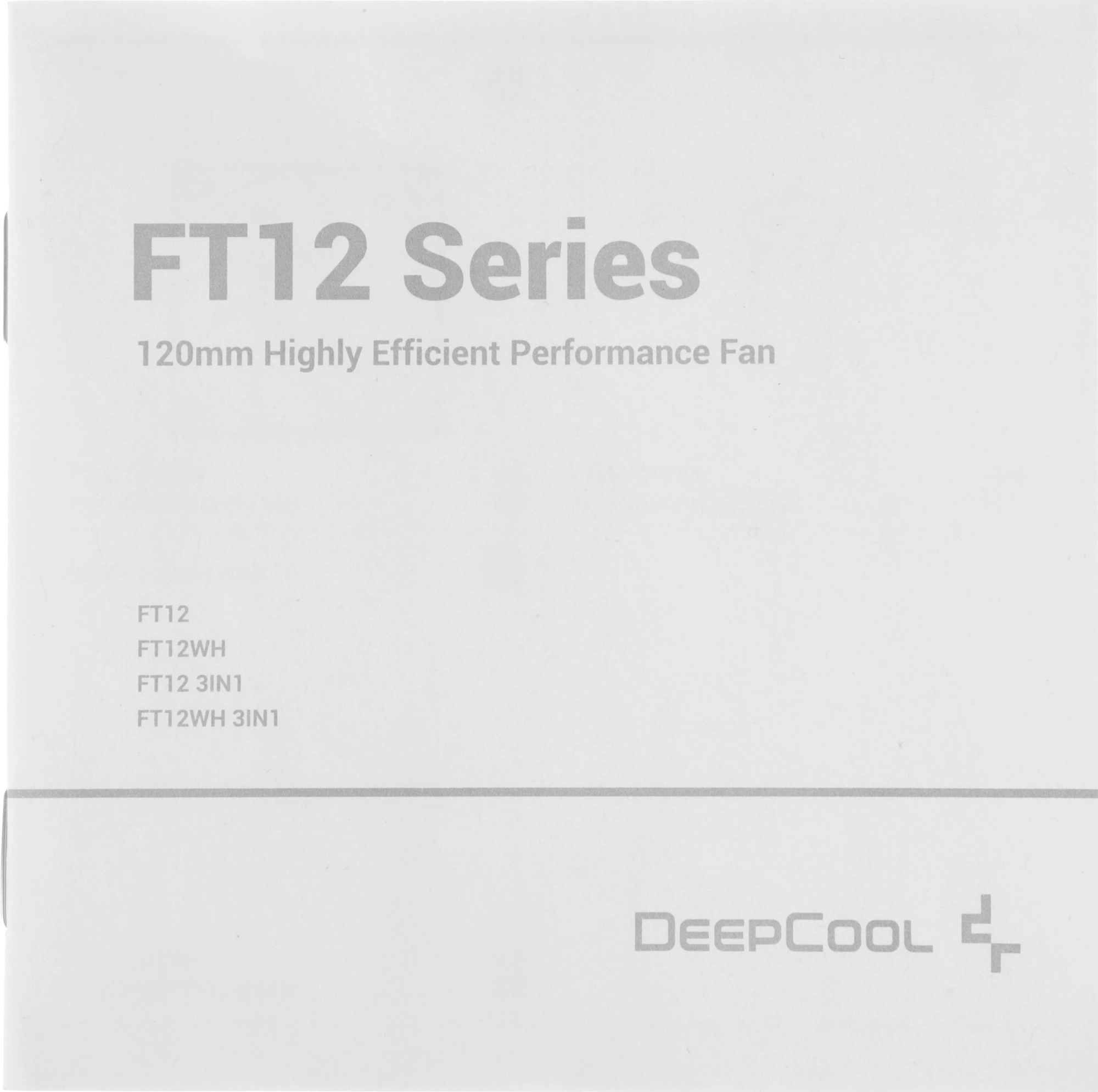 Вентилятор для корпуса Deepcool FT12 120х120x25 черный 4-pin 32дБ (R-FT12-BKWPN1-G) Ret