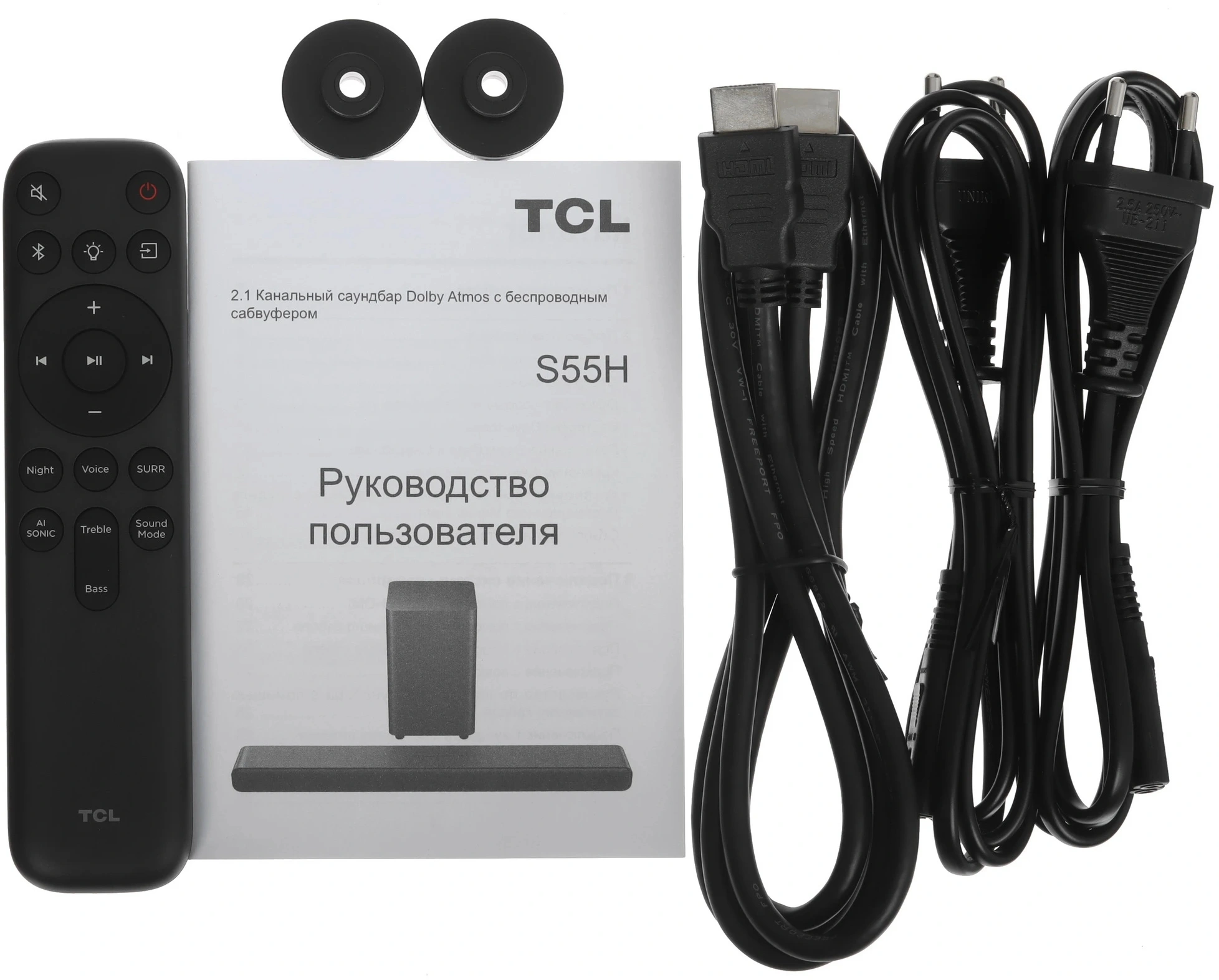 Саундбар TCL S55H 2.1 220Вт серый — миниатюра 9