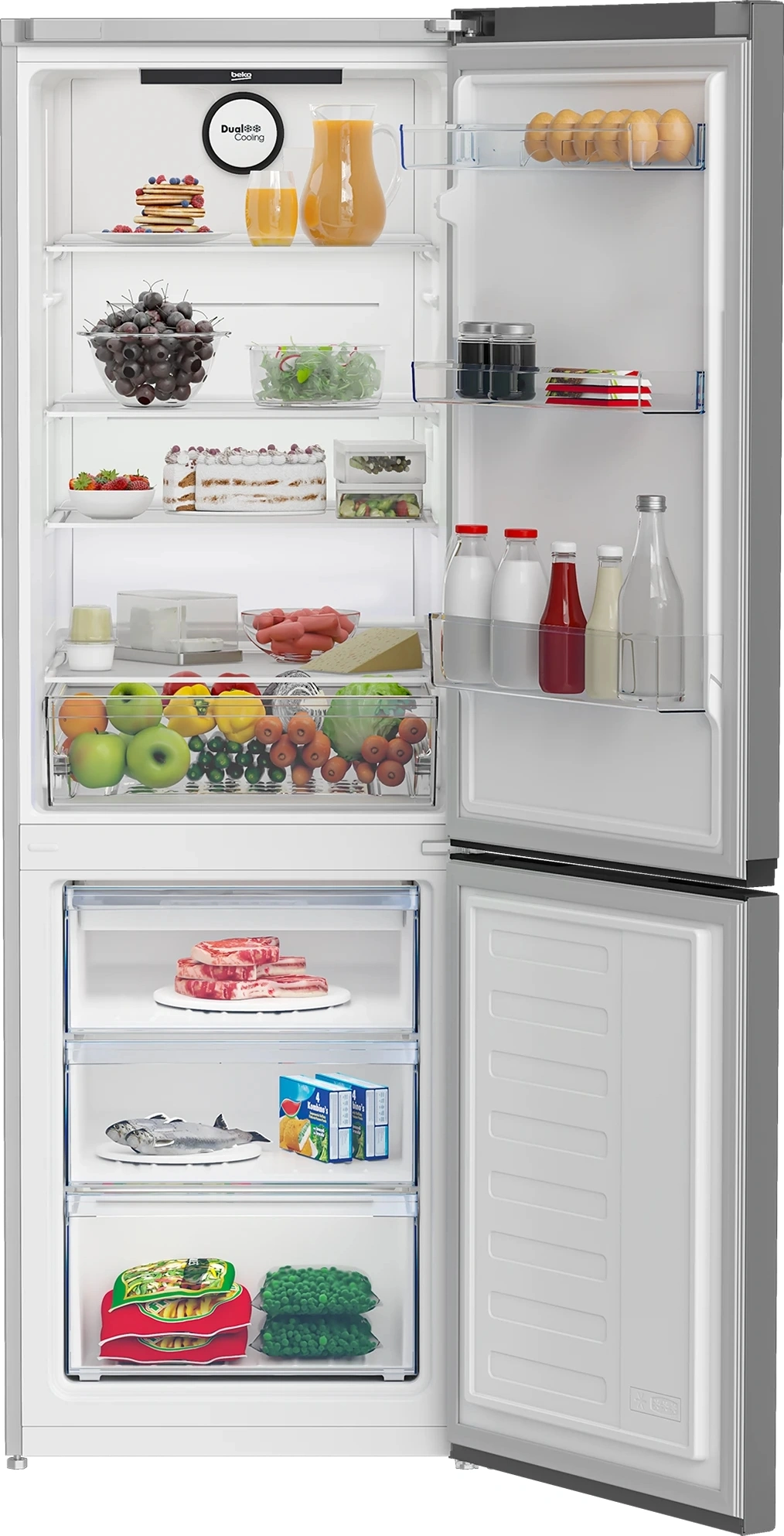 Холодильник Beko B3RCNK362HG 2-хкамерн. серый — миниатюра 2
