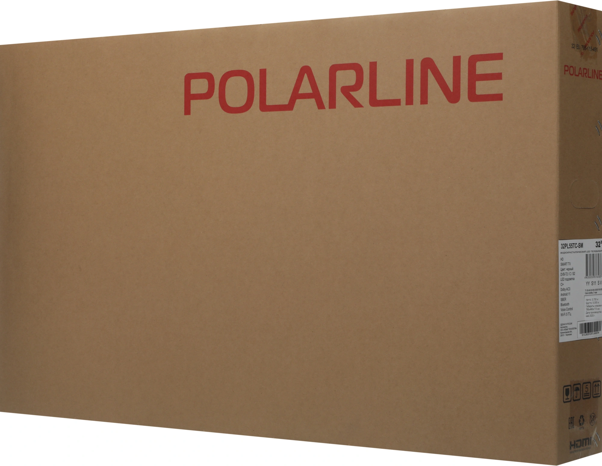 Телевизор LED PolarLine 32" 32PL55TC-SM черный/серебристый HD 60Hz DVB-T DVB-T2 DVB-C USB WiFi Smart TV (RUS) — миниатюра 24