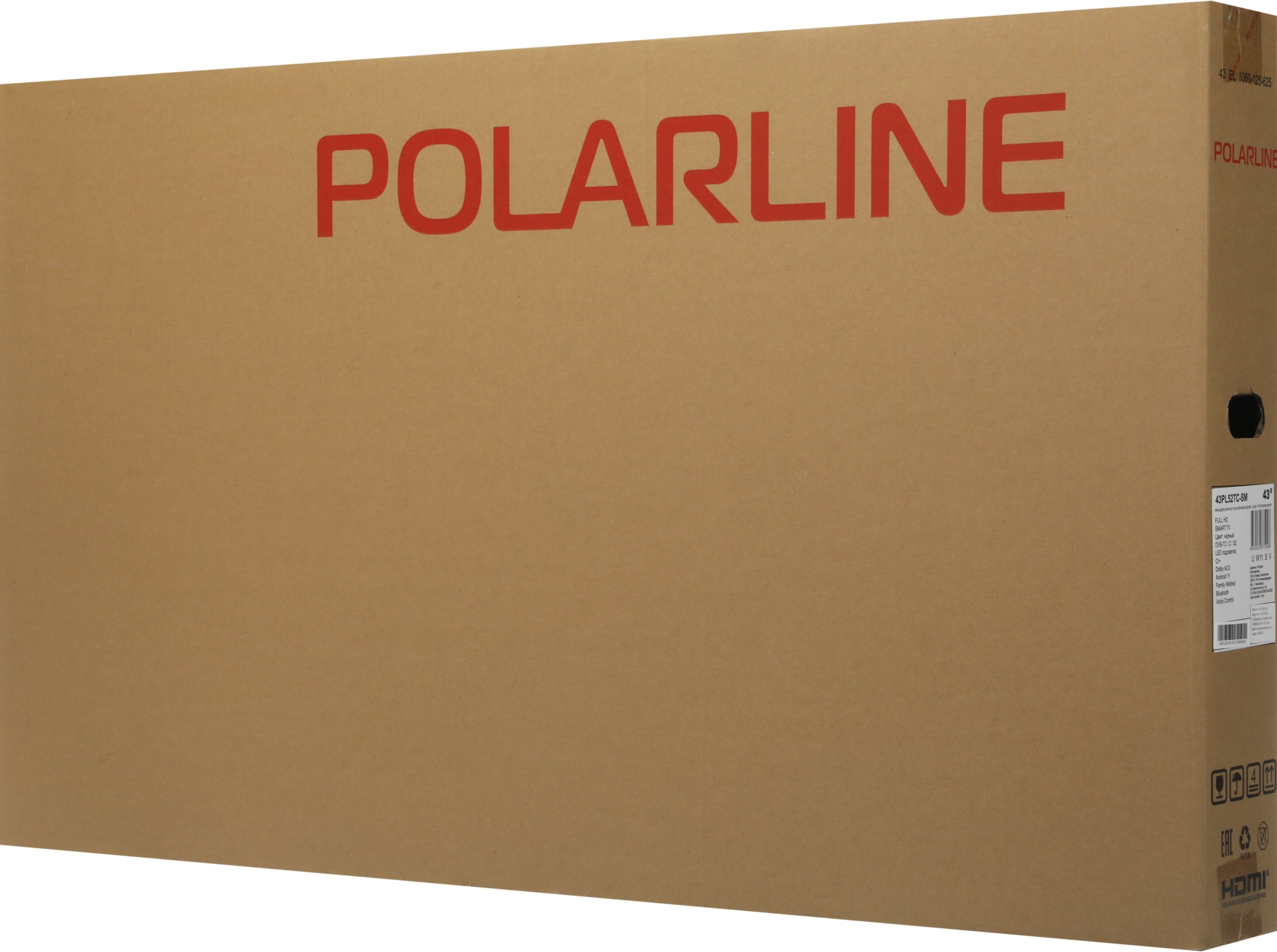 Телевизор LED PolarLine 43" 43PL52TC-SM черный/серебристый FULL HD 60Hz DVB-T DVB-T2 DVB-C DVB-S2 USB WiFi Smart TV (RUS) — миниатюра 6
