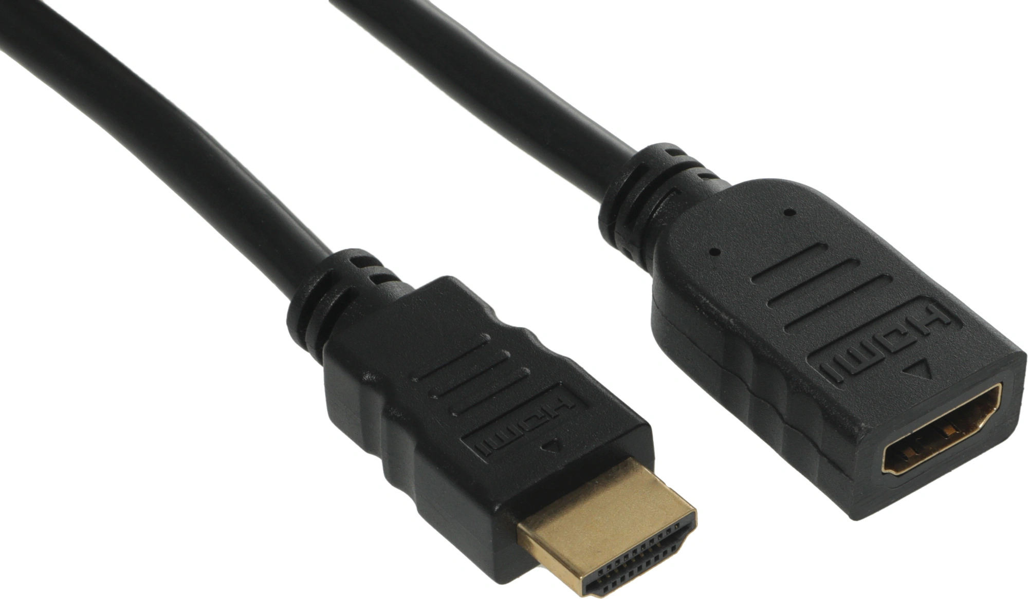 Кабель-удлинитель аудио-видео Buro HDMI (m)/HDMI (f) 1.5м. позолоч.конт. черный (BU-HDMI2.0-EXTND-1.5M) — миниатюра 5