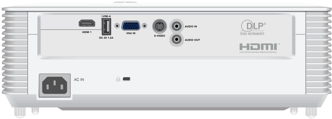 Проектор Exell EXD101W DLP 3800Lm LS (1024x768) 30000:1 ресурс лампы:15000часов 1xUSB typeA 1xHDMI 2.6кг — миниатюра 3