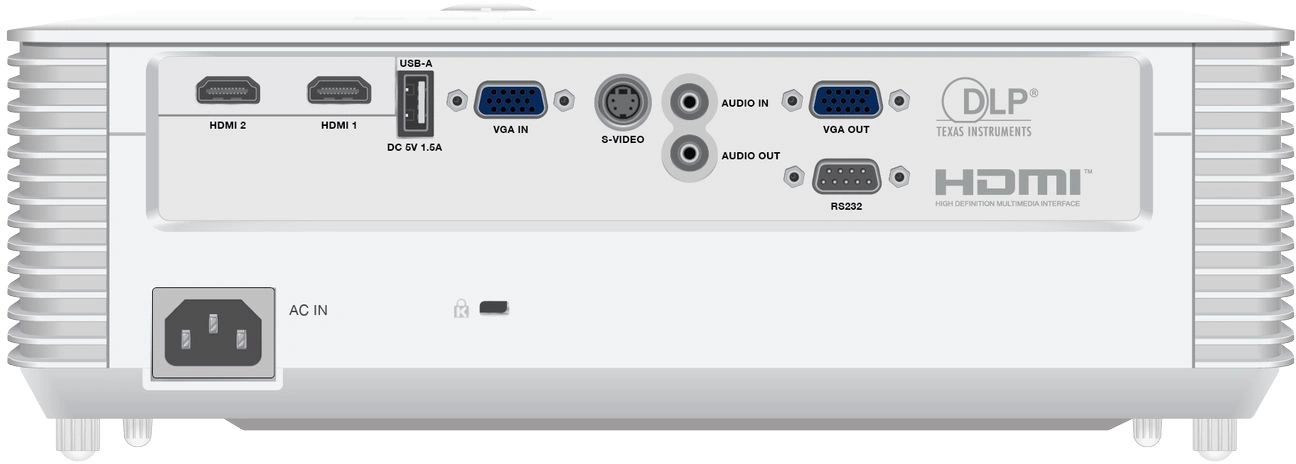 Проектор Exell EXD102STW DLP 3500Lm LS (1024x768) 30000:1 ресурс лампы:15000часов 1xUSB typeA 2xHDMI 2.6кг — миниатюра 3