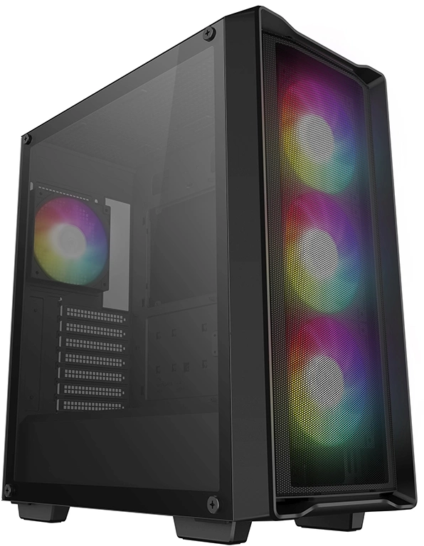 Корпус Deepcool CC560 Mesh V2 черный без БП ATX 4x120mm 5x140mm 2xUSB3.0 audio bott PSU — фото 1