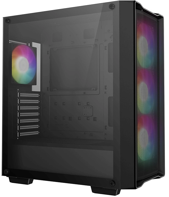 Корпус Deepcool CC560 Mesh V2 черный без БП ATX 4x120mm 5x140mm 2xUSB3.0 audio bott PSU — миниатюра 2