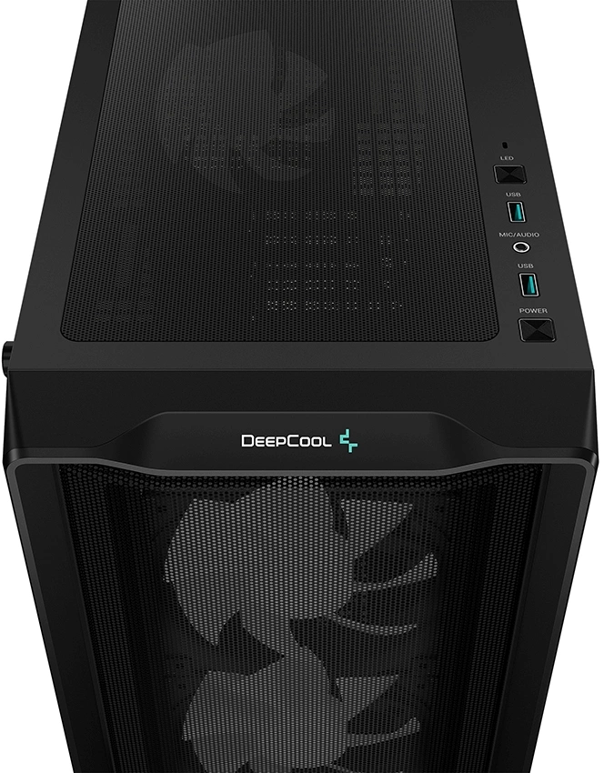 Корпус Deepcool CC560 Mesh V2 черный без БП ATX 4x120mm 5x140mm 2xUSB3.0 audio bott PSU — миниатюра 7