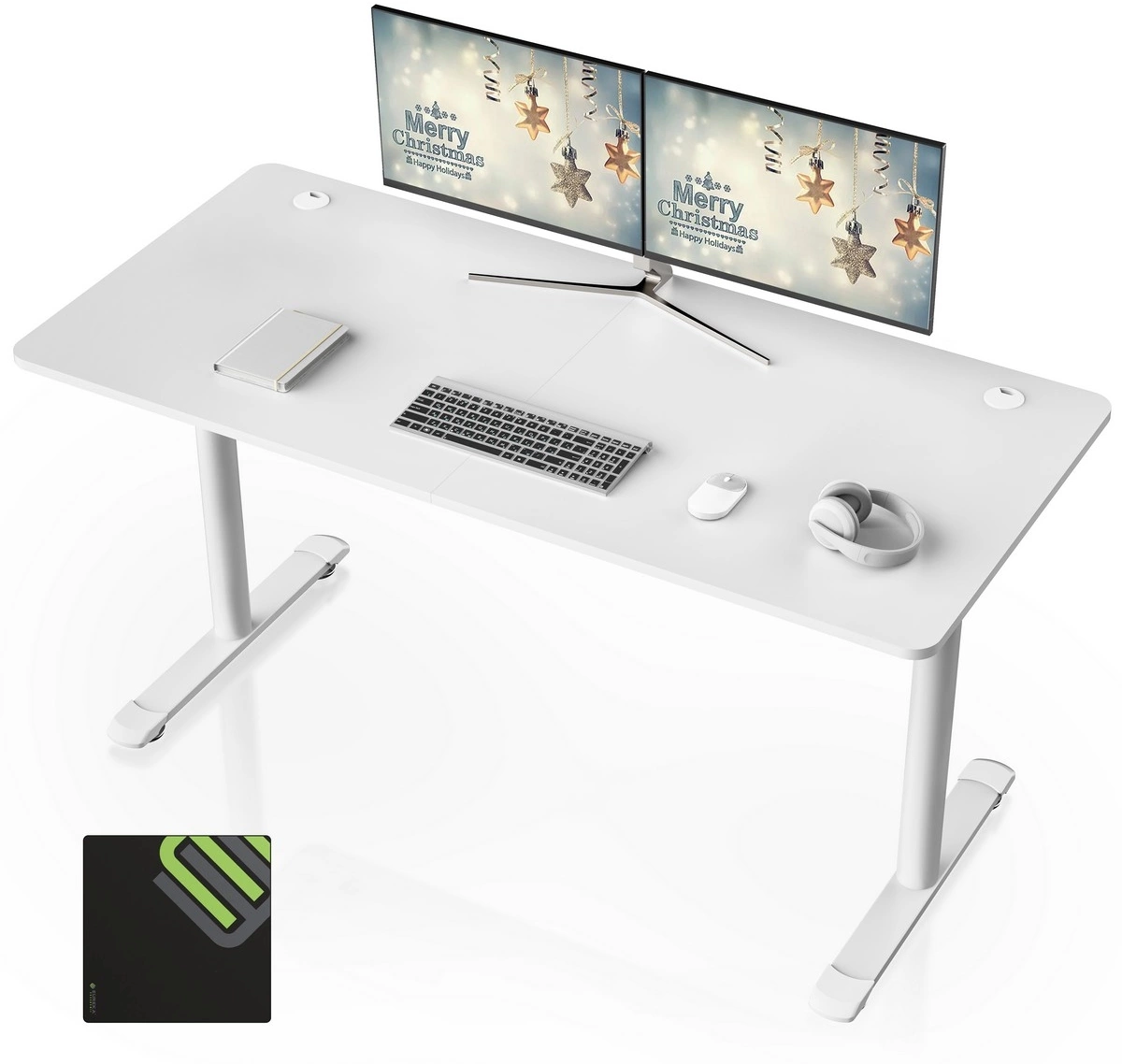 Стол для компьютера Eureka ERK-IOD-60W-V4 столешница ЛДСП белый — миниатюра 3